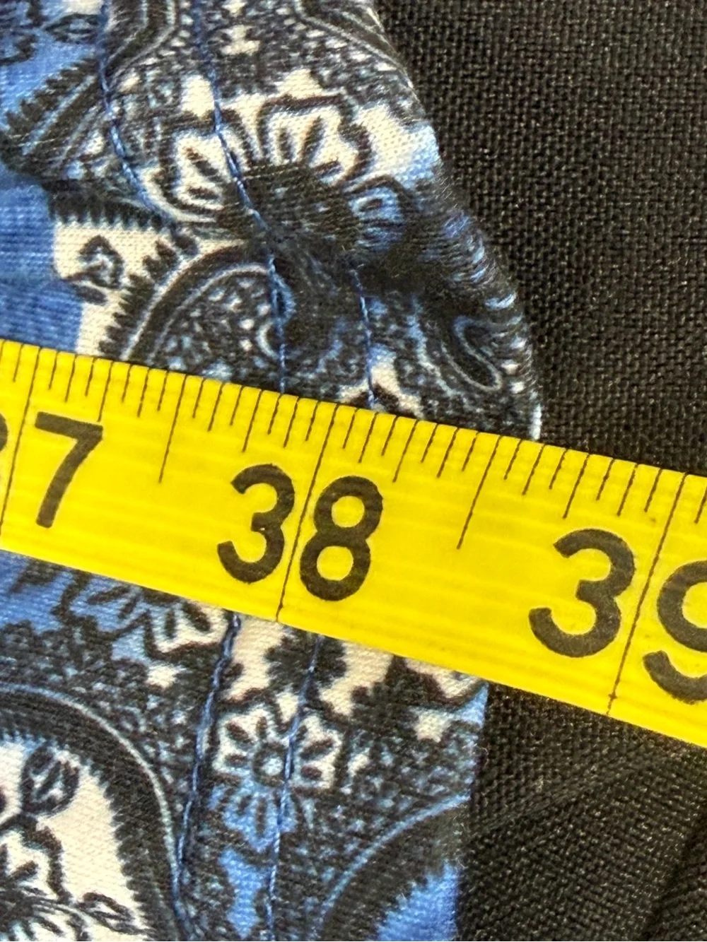 Blue Patterned V-Neck One-Piece Swim Dress - Picture 11 of 15
